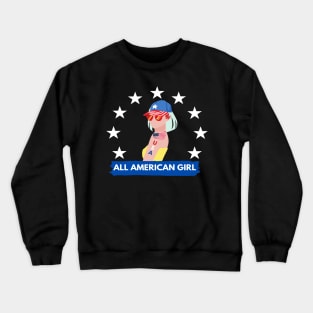 All American Girl Crewneck Sweatshirt